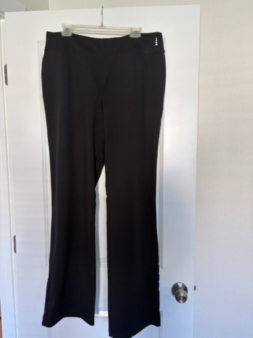 NWT - Lands End Black XLT Boot Cut Sport Pants